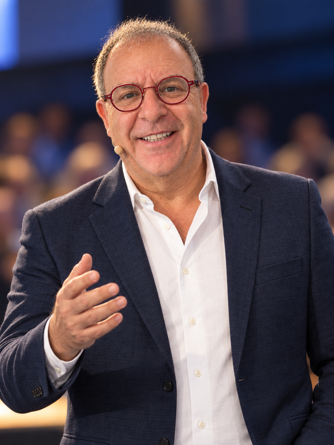 Gary Sagiv lecturing at an event